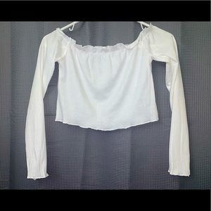 Long sleeve crop top